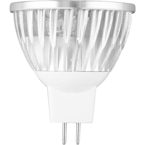 4 LED Bulb MR16 4W 12V Aluminum Cool White Spot Light Bulb Lamp Spotlight Focus Downlight 7800-8000K 280-300 Lumen