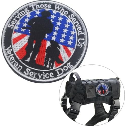 Service K9 Military Dog Sling Cloth Tactical Dog Vest Paste Army Fan Clothing Decoration Personality Veteran Service Dog Sticker