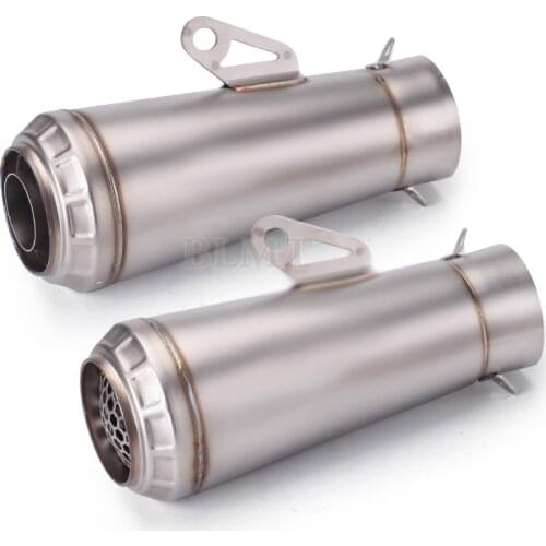 Universal 51mm 60mm Motorcycle GP Racing Exhaust Escape Modified Muffler For CBR1000RR CB400 R6 R1 GSXR600 with DB Killer