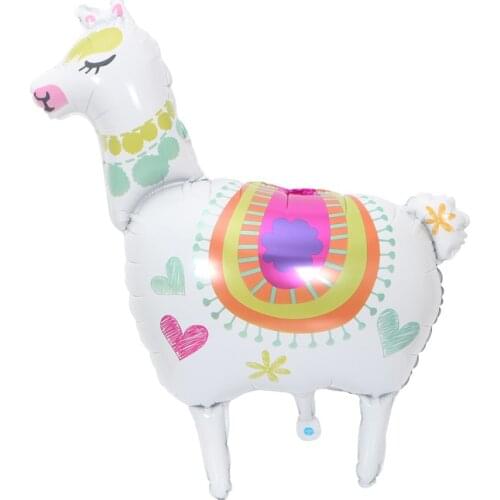 Pinata balloon cartoon alpaca animal birthday party festive party decoration aluminum film balloon wholesale