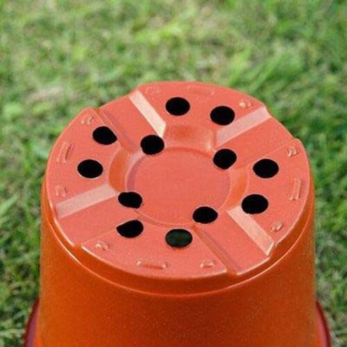 WINOMO 100 Pcs Flower Pots Plant Pot Lightweight Plastic Planter Nursery Seedlings Pot Flower Plant Container Seed Starting Pots