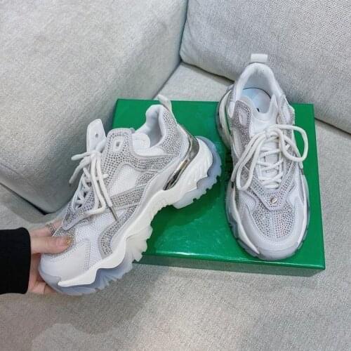 Autumn Womens Wedges Sneakers Vulcanize Shoes Sequins Shake Fashion Girls Sport Shoes Woman Sneakers Shoes Woman Footwear 2021