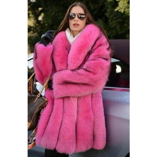 Winter Overcoat Luxury Fur Coat Womens Elegant Plus Size Faux Fur Coat Long Slim Thicken Warm Trendy Warm Outerwear Coat