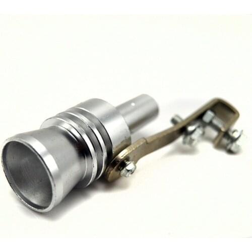 100% Genuine Universal Car Turbo Sound Whistle Muffler Exhaust Pipe Auto Blow-off Valve Simulator Silencer Silver S M L XL Size
