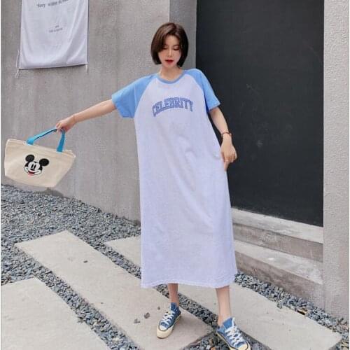 2020 New Brand Summer Maternity Dress Woman Short Sleeve Large Size Dresses Pregnant Woman Clothing MD-02441