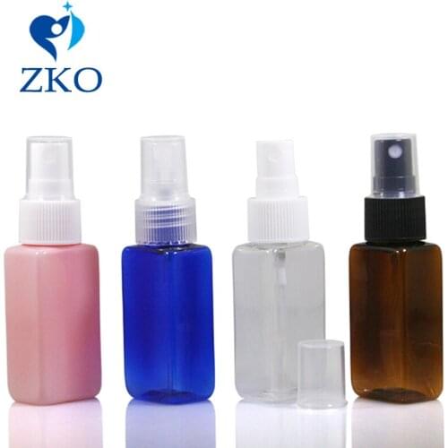 30ml Plastic Cosmetic Fine Mist Spray Portable Sub-bottle Perfume Pump Square Bottles Empty Refillable Travel Liquid Container