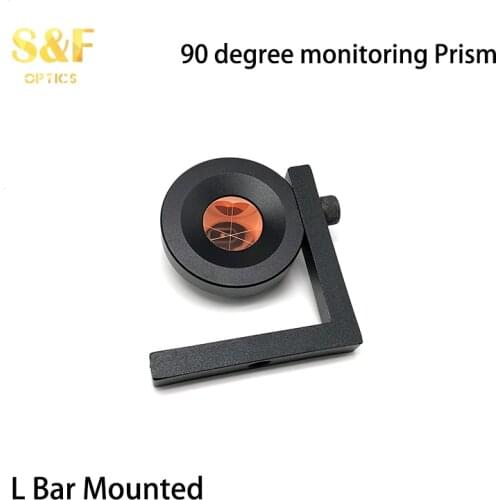 90 degree monitoring Prism, 1 inch mini prism with L bar, Replacement of GMP104