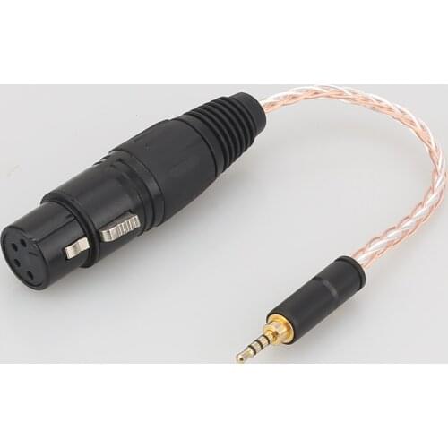 2.5mm Trrs Balanced Male to 4-pin XLR Balanced Female Headphone Audio Adapter for Astell&Kern AK240 AK320 AK380 for onkyo DP-X1