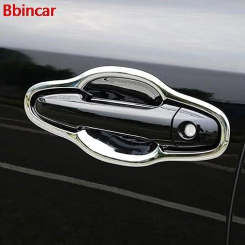 Bbincar ABS Chrome Side Door Handle Bowl Cover Door Handle Trim Car Accessories 8pcs/set For Toyota Highlander Kluger 2014 2015