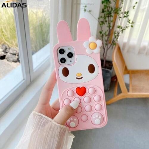 Kawaii Y2k Girls My Melodyed Phone Case For IPhone 12 Pro Max 11 X XS XR XSMAX SE2020 8 8Plus 7 7Plus 6 6S Plus Silicone Cover
