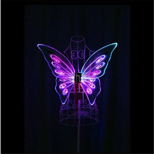 TC-171C Child models programmable led light wings butterfly belly dance led costumes dresses stage show wears RGB full color led