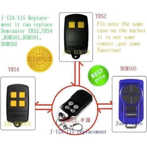 Dominator remote opener radio control, replace dominator 433.92mHZ remote top quality fine