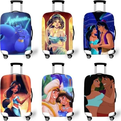Elastic Luggage Protective Cover Case For Suitcase Protective Cover Trolley Cases Covers 3D Travel Accessories Aladdin Pattern T