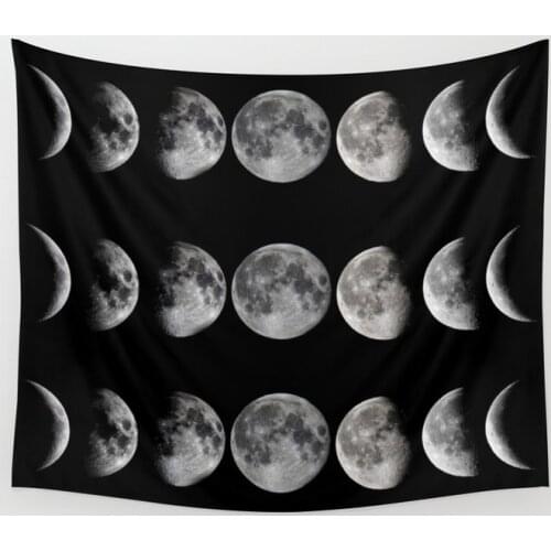 Tapestry Wall Hanging Moon Phase Wall Decor Bedroom Home Decoration Wall Tapestry Yoga Mat