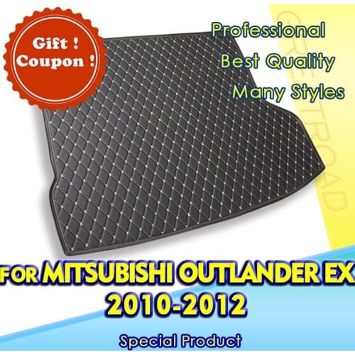 Car Trunk Mat For Mitsubishi Outlander EX 2010 2011 2012 Cargo Liner Carpet Interior Accessories Cover