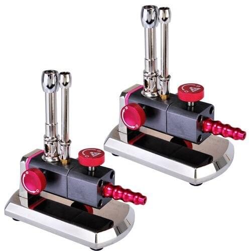 1Pc Micro Bunsen Burner Double Tube Rotatable Gas Propane Light Dental Lab Equipment