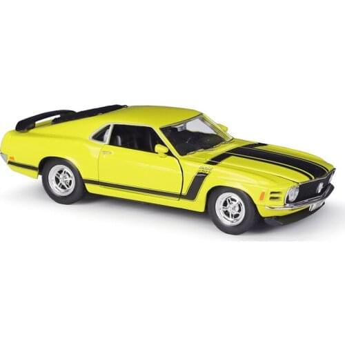 WELLY 1:24 1970 Ford Mustang BOSS 302 alloy car model die-cast model original authorized collection gift toy classic cars