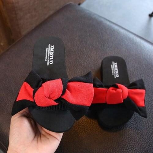 New Summer Semi-high Heeled Single-strap Slipper Flower Butterfly Womens Sandals Drag Thick Bottomed Parent Child Flip-Flop