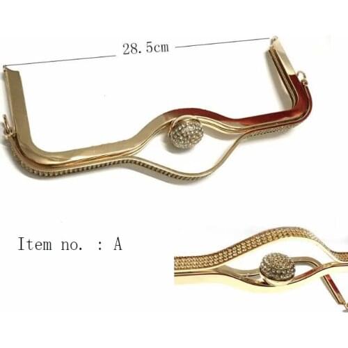 Purse Frame,Gold Clasp,Lip Clutch Handle,Large Kiss Clasp,Mouth Frame,Clasp Lock