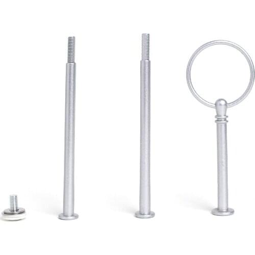 Wholesale Decorative Metal Round 3-tier Cake Stand Rod Handle Stand Handle Fitting Cake Decoration Tool For Wedding Party