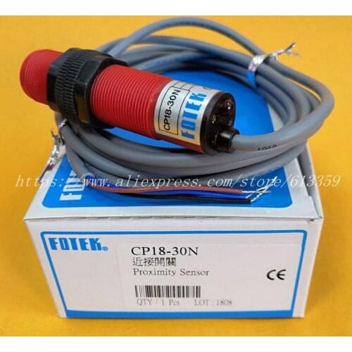 CP18-30N CP18-30NB FOTEK M18 NPN Cylindrical Capacitive Proximity Switch Sensors 10-30VDC 100%New & Original