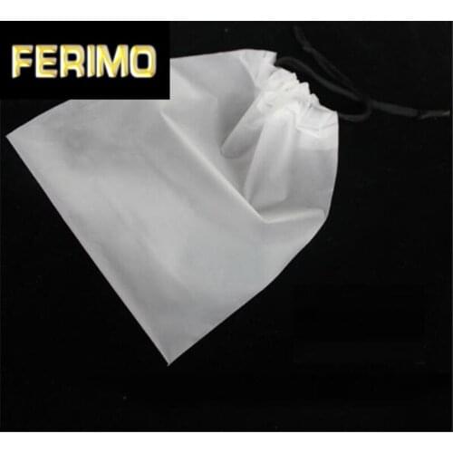 10Pcs Plastic Drawstring Bag Frosted Shoes Dustproof Bag Blank Clear Gift Bags Travel Portable Storage Bags 16x20cm