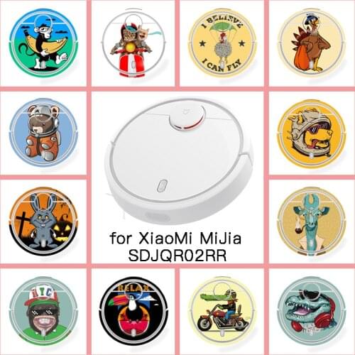 Provide Customized Custom Animal Sticker for xiaomi Robot MiJia Robotic SDJQR02RR Vacuum Cleaner Skin Spare Parts Accessories
