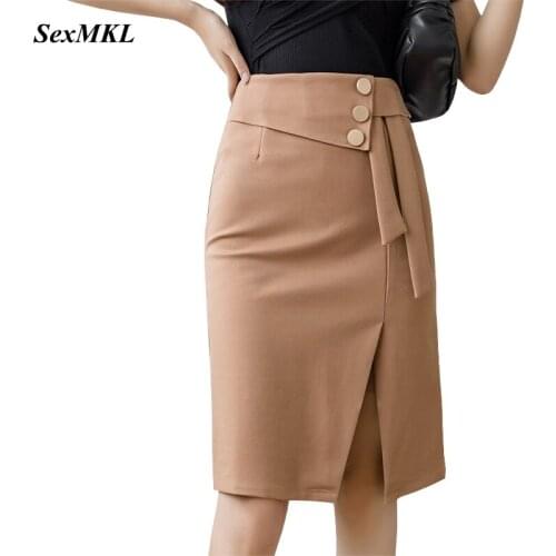 SexMKL Pencil Skirts With Flowers
