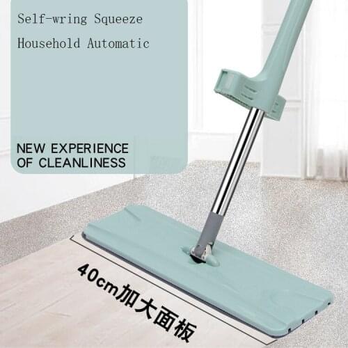 Self-Wringing Mop Free Hand Washing Flip Flat Mop Automatic 360 Rotating Wet Dry Spin Mopping Cleaner Lazy Household Cleaning