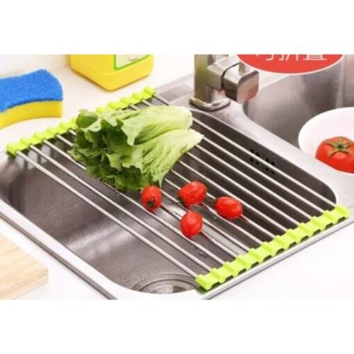 Kitchen Intra- Foldable Drying Rack Drainer 47*22 Cm
