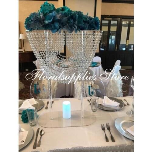 Wedding Table Centerpiece Candle Holder Candlestick Road Lead Flower Stand Wedding Home Christmas Decoration