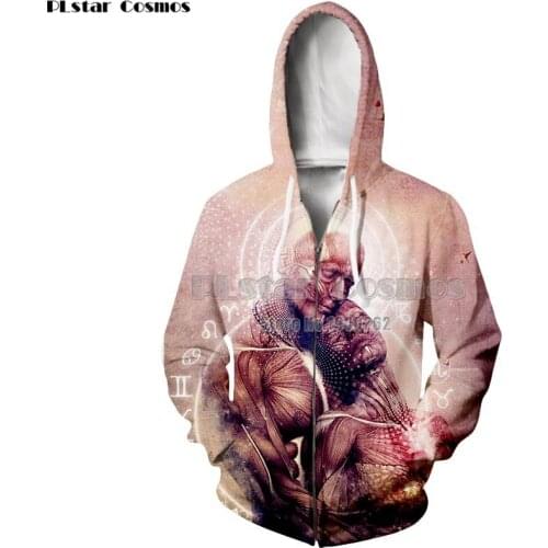 PLstar Cosmos Cameron Gray Harajuku Character Man Women Top man women zipper Hoodie Funny Women/Men Plus size S-5XL