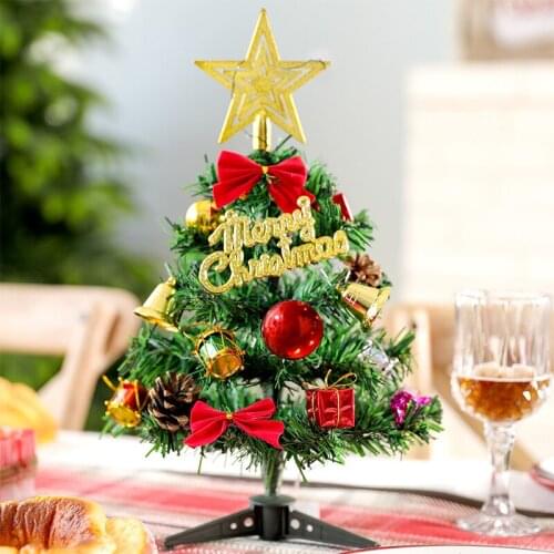 TT Decoration Christmas Tree Set Mini Small Household Desk Ornaments Christmas Decorations
