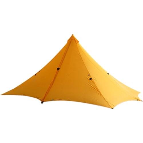 2 Person 20D Silnylon 490g Ultralight Backpacking Tent Waterproof Camping Flysheet Rainfly UV Protection Sun Shelter Canopy Trap