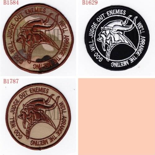 SEAL TEAM God will judce out enemies Morale tactics Military Embroidery patch