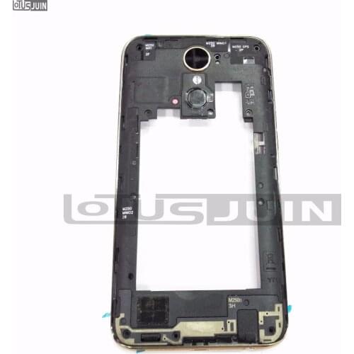Middle bezel frame Back Housing Plate Camera Lens Cover Home Button Key+loud speaker Bezel Frame For LG V5 K10 2017 M250