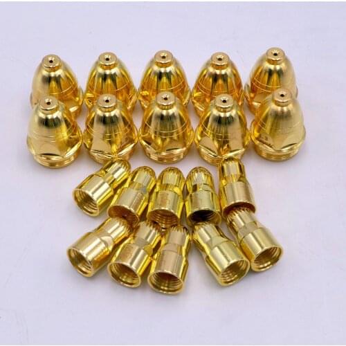 Zhangs 10 Nozzle + 10 Hafnium Electrode P80 P-80 Air Plasma Cutting Torch Consumables