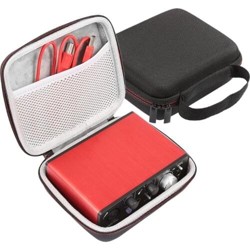 LTGEM EVA Hard Travel Case for Focusrite Scarlett Solo 2i2 (2nd Gen) USB Audio Interface