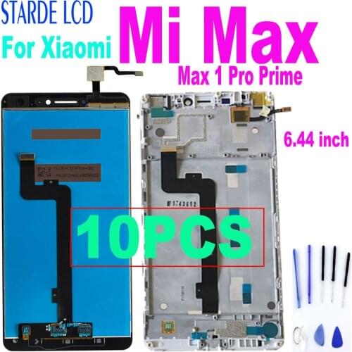 10PCS AAA+ 6.44 inch For Xiaomi Mi Max Max 1 Pro Prime LCD Display Touch Screen Digitizer Assembly With Frame
