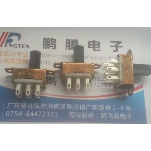 1PCS Original American CWIndust GF126-0250 toggle switch double row 6 feet 2 gear high current screw hole sliding switch 3A125V