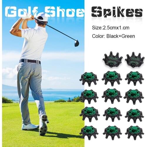 14PCS Golf Shoes Spikes Turn Fast Twist Golf Supplies Outdoor Equipment Training Aids Portable Active Rubber Golf Shoes Studs