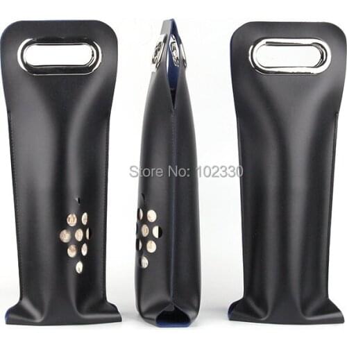 30pcs Portable PU Leather Wine Bottle Carrying Tote Bag Christmas Red Wine Bottle Gift Boxes Party Decoration ZA6938