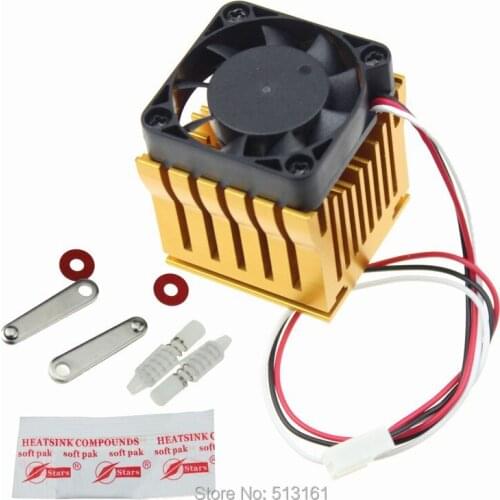 5pcs DIY Northbridge Golden Cooling Fan Heat sinks Aluminum Cooler Heatsink
