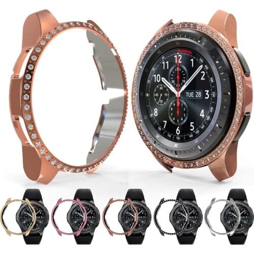 Diamond Protective Case for Samsung Gear S3 Frontier Cover for Galaxy Watch 46/42mm Screen Protector M-R8050/SM-R800/R810/R760