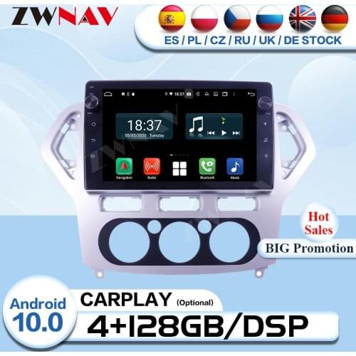 Carplay 2 Din Android Multimedia For Ford Mondeo MK4 2007 2008 2009 2010 Radio Receiver Audio Stereo GPS Video Player Head Unit