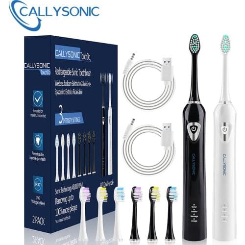 CALLYSONIC H21 Sonic Electric Toothbrush Smart Tooth Brush Ultrasonic Automatic Toothbrush USB Fast Rechargeable Waterproof