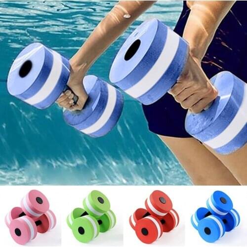 1Pc Water Aerobics Dumbbell Pool Dumbbells EVA Yoga Barbell Exercise Fitness Equipment for Swimming Pool