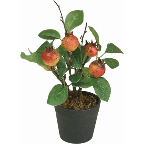 Bonsai Simulation Fruit Tree Artificial Plants Desktop Decor Natural Realistic Mini 16*7*7cm Adornment Home Party Decoration