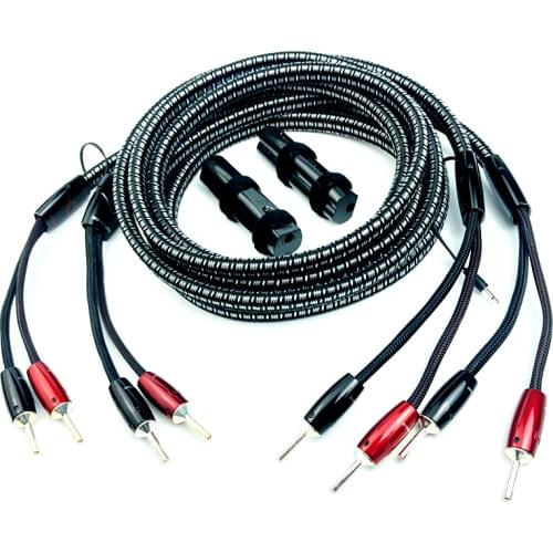 Hifi Audiophile K2 Audio Speaker Cable NEW 72V DBS Silver Banana or Spade Plug Bi Wire or Single Wire