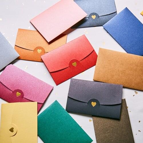 Western style color envelope customization, pearl paper envelope, love hot stamping envelope